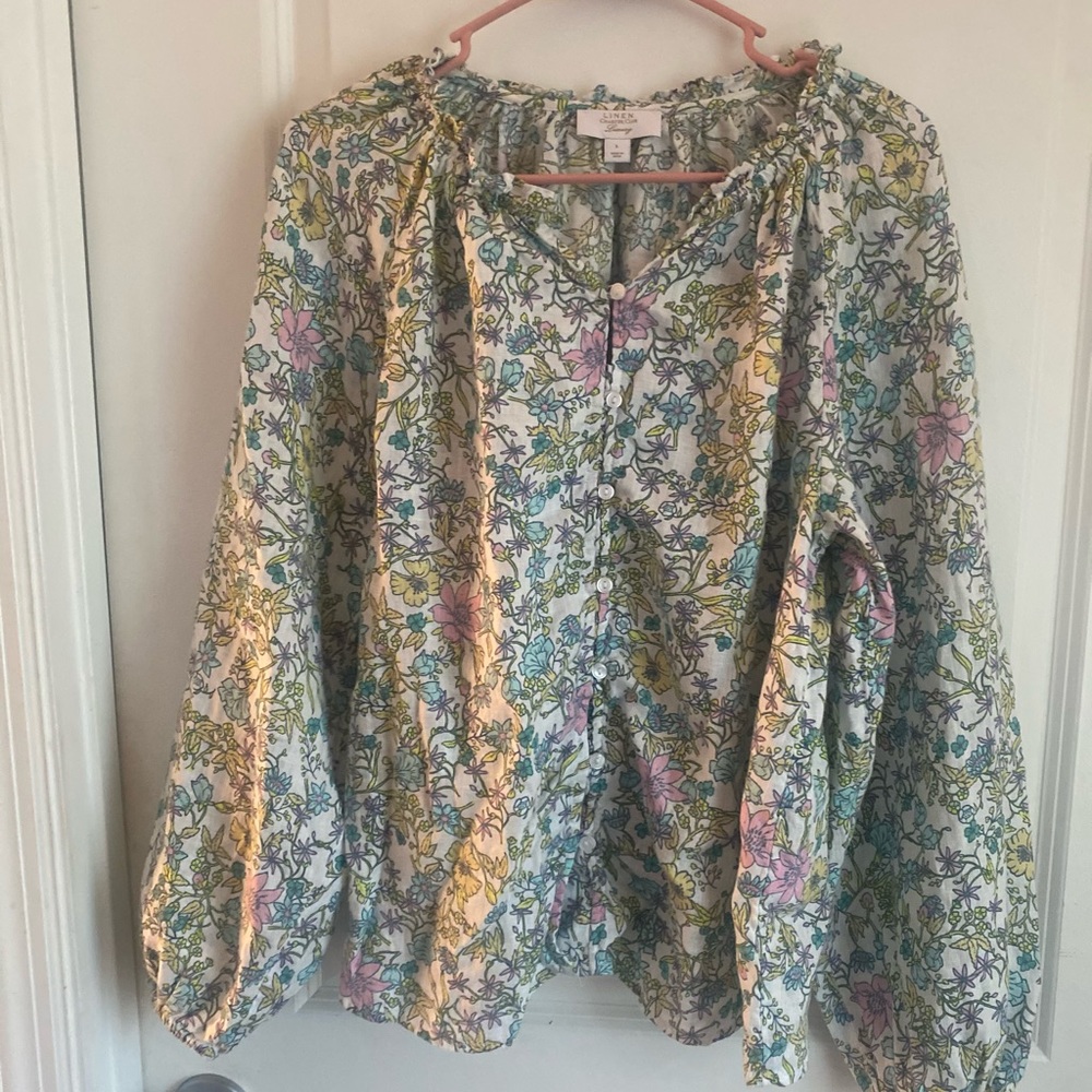 Linen Blouse by Charter Club